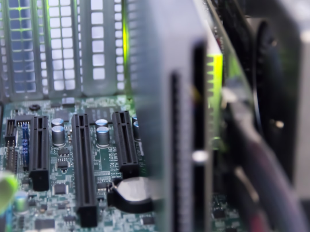 Close-up of a computer motherboard with multiple components representing redundant infrastructure