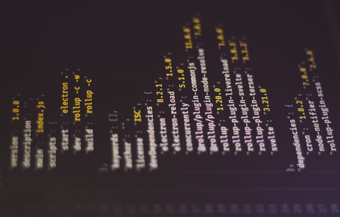 Abstrakta kodmönster som representerar dataanalys och experimentering