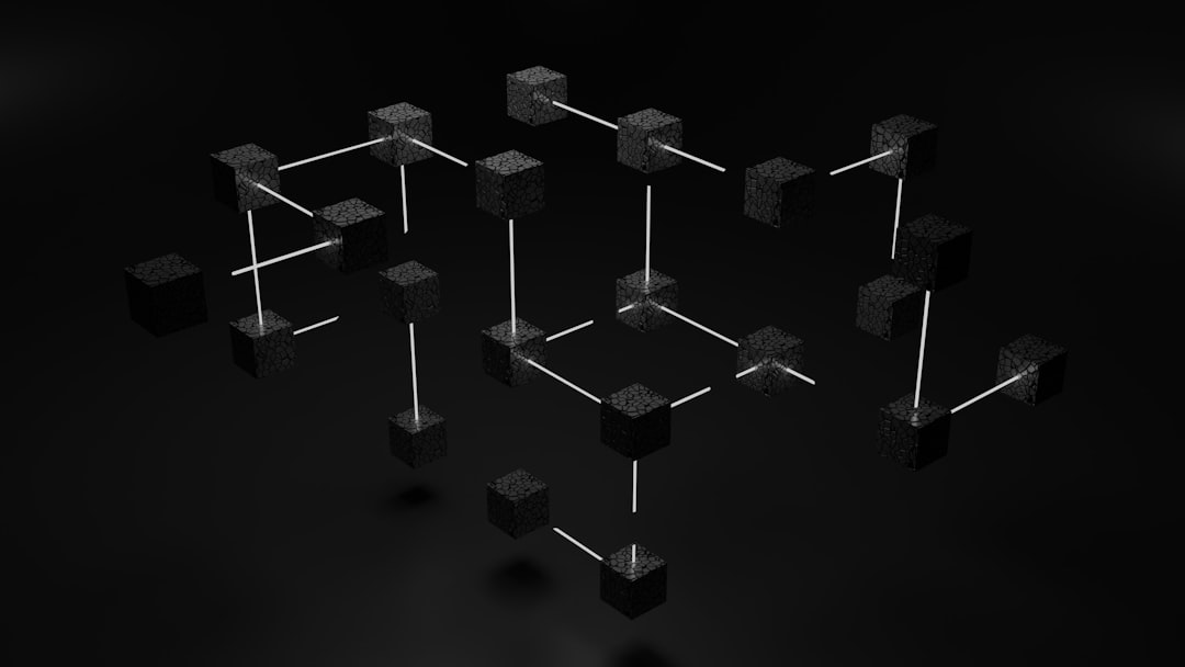 Abstract connected network nodes representing intelligent model routing decisions across secure AI infrastructure