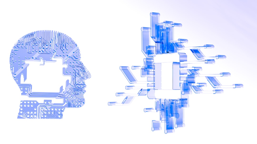 Ett datorchip i form av ett mänskligt huvud som symboliserar multimodal AI-bearbetning
