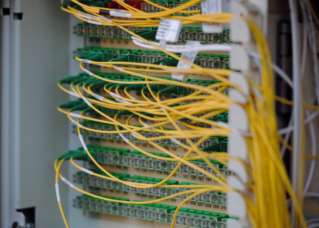 Network cables connected to server infrastructure representing data flow in AI training pipelines